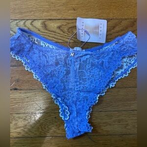 Savage X Fenty Women's Floral Lavender Lace Panty